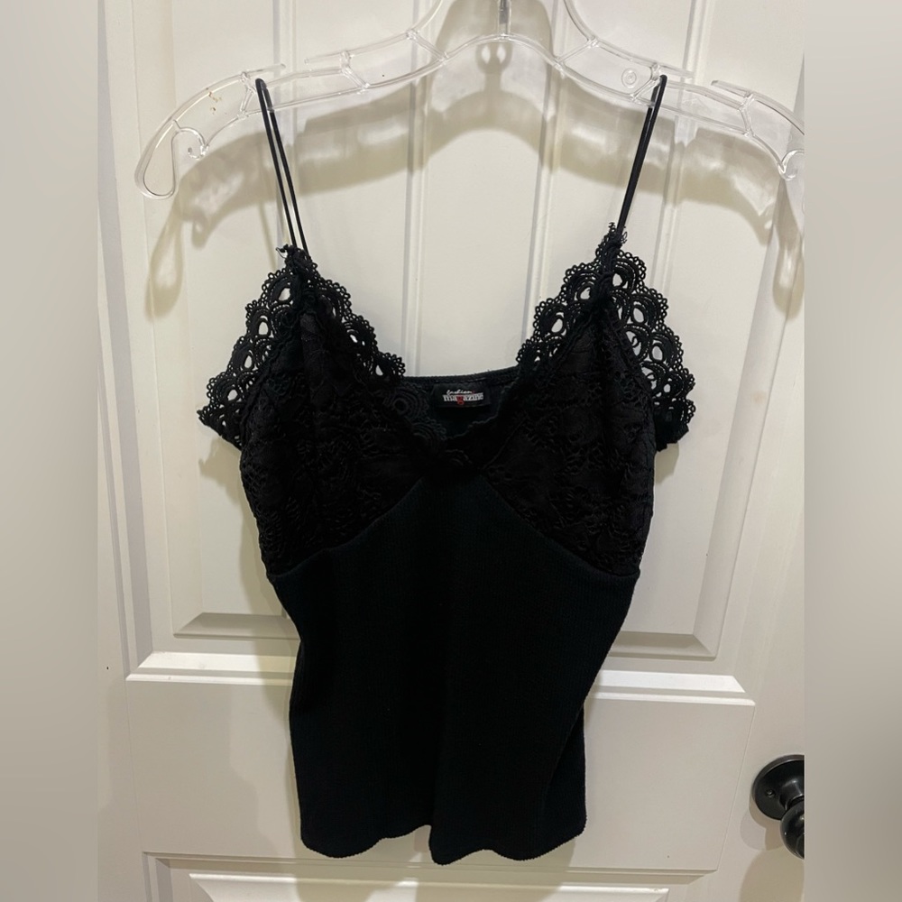 Black Cami with Lace details
